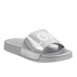 Love 812A silver slippers grey