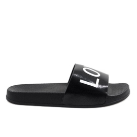 Black love 812A slippers