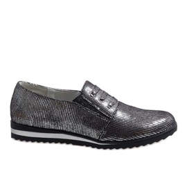Gray lace-up shoes TL-33 grey Gray lace-up shoes TL-33 grey