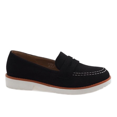 Black classic moccasins RT-008 Black classic moccasins RT-008