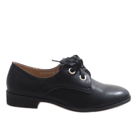 Black lacquered lace-up shoes BIY9023-CS