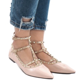 Pink lacquered ballerinas 127-12
