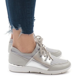Gray fashionable sports shoes A281 grey