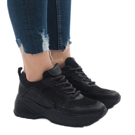 BY-080 black sports shoes BY-080 black sports shoes