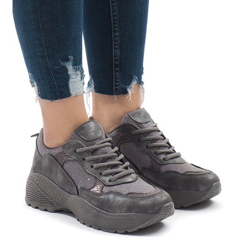 BY-080 gray sports shoes grey BY-080 gray sports shoes grey