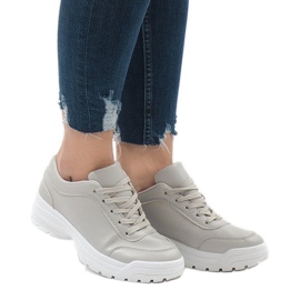 Gray sports shoes 6255 grey