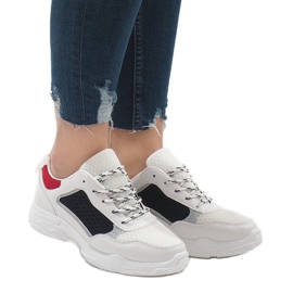 Multicolored fashionable sports shoes YM-31 Black white