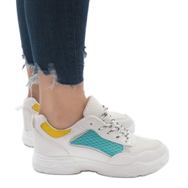 Multicolored fashionable sports shoes YM-31 L.GREEN white