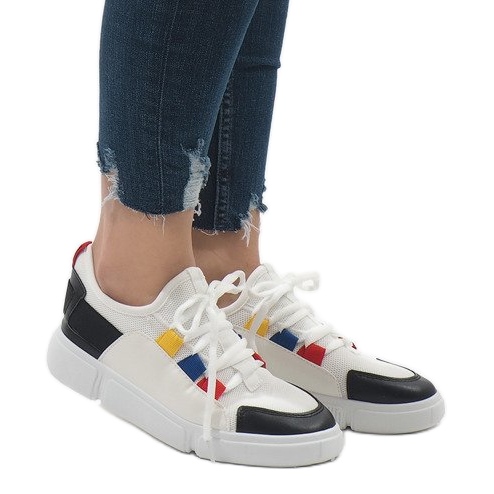 Black and white sports shoes sneakers 2018-9