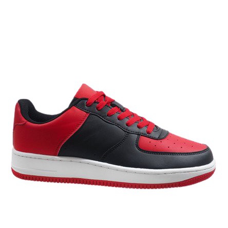 Black Air Force sports shoes red multicolored Black Air Force sports shoes red multicolored