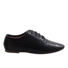 Oxford black openwork jazz shoes 3