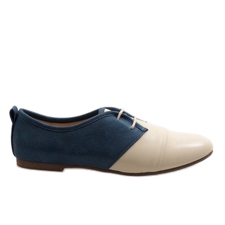 Oxford beige jazz shoes 2 navy blue