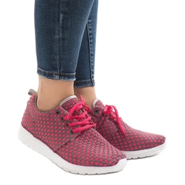 Pink A5126 sports shoes