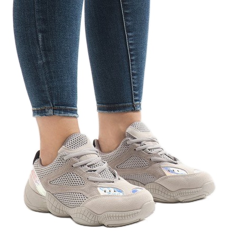 Gray MS522-26 sports shoes grey