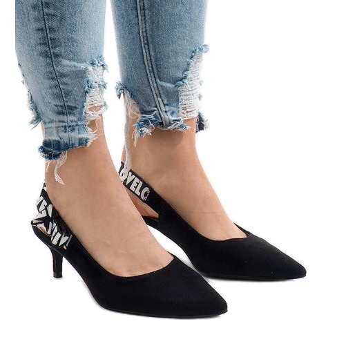 Black pumps on a HD-33 heel Black pumps on a HD-33 heel