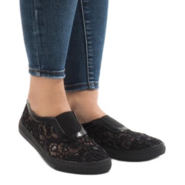 HC232 black lace sneakers HC232 black lace sneakers