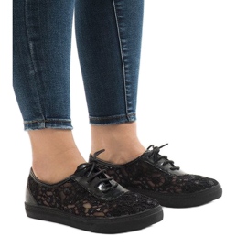 HC235 black lace sneakers HC235 black lace sneakers
