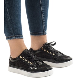 Black openwork sneakers 521 Black openwork sneakers 521