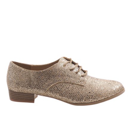 Gold G086 lace-up shoes golden
