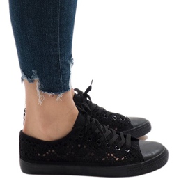 RL-673 black lace sneakers