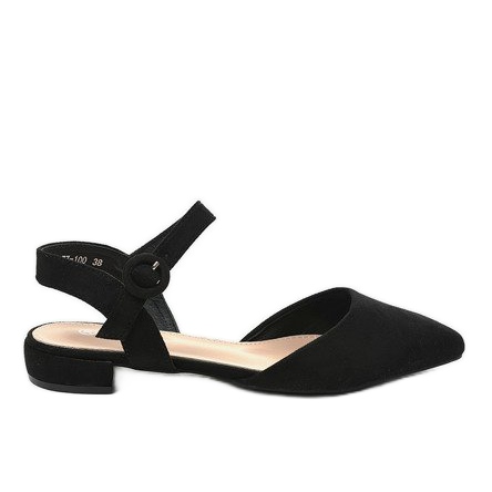 Black 77-100 ballerinas sandals