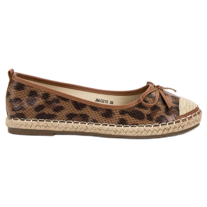 GUAPISSIMA Spotted ballerinas brown