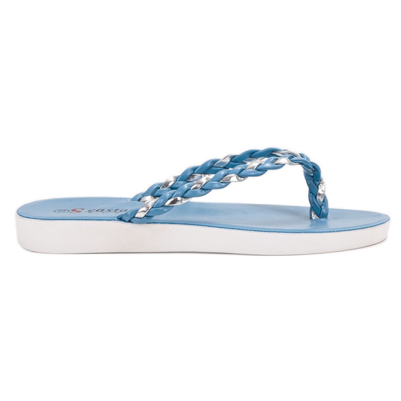 Seastar Blue Braided Flip-Flops