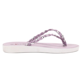 Seastar Violet Braided Flip-Flops purple