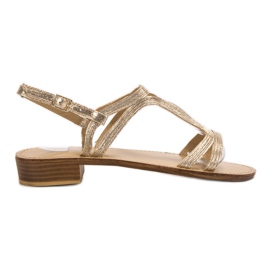 SHELOVET High Heeled Sandals yellow