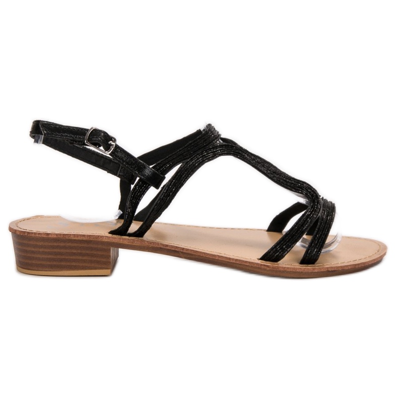 SHELOVET High Heeled Sandals black SHELOVET High Heeled Sandals black