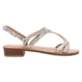 SHELOVET High Heeled Sandals grey