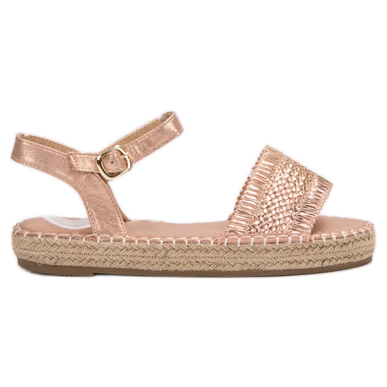 Small Swan Espadrilles Pink Sandals