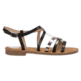 Erynn Casual Black Sandals