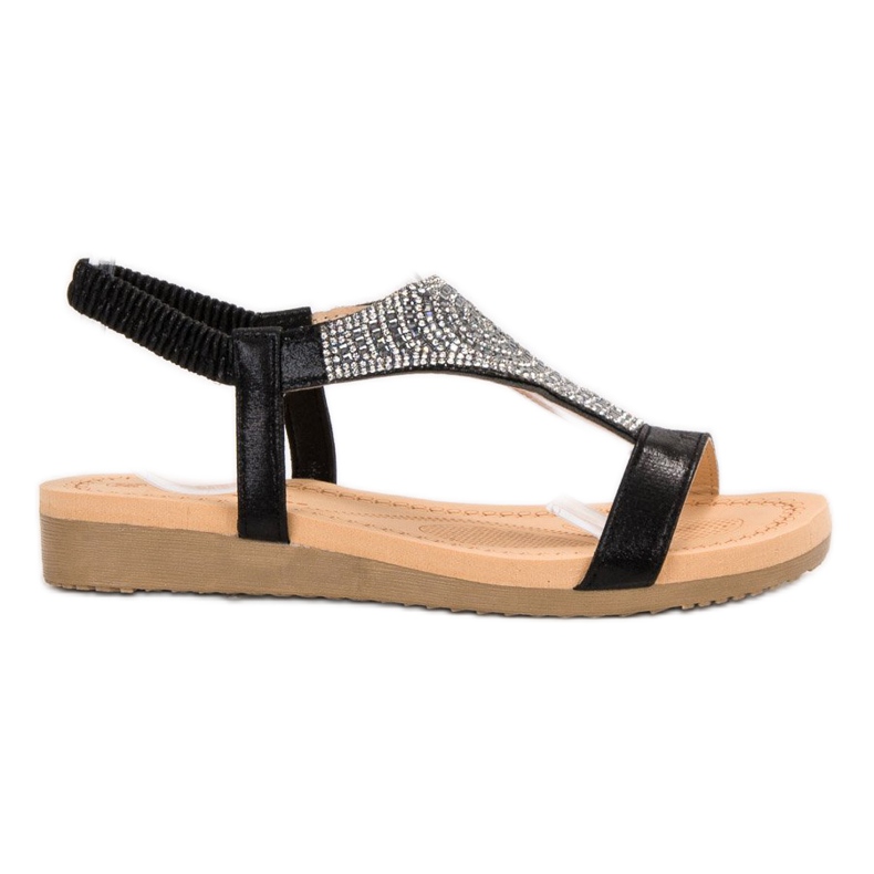 Top Shoes Stylish Black Sandals