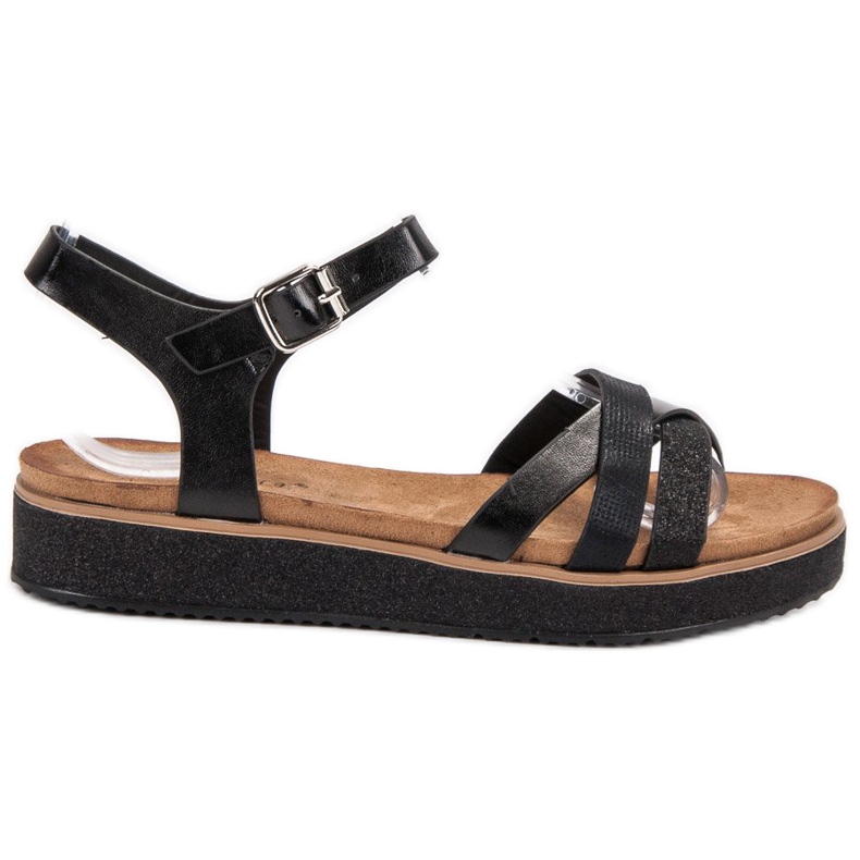 Bestelle Sandals With Glitter Soles black