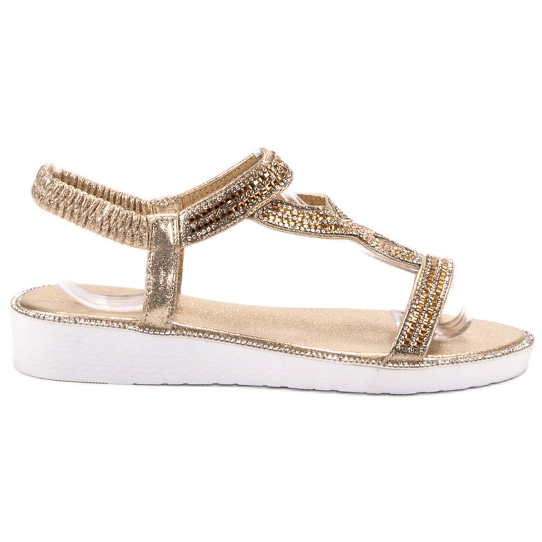 SHELOVET Wedge Slip-On Sandals yellow
