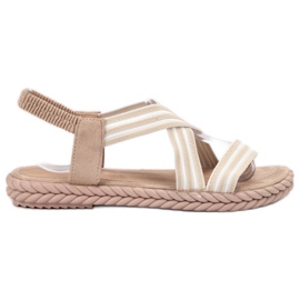 SHELOVET Comfortable women's sandals brown SHELOVET Comfortable women's sandals brown