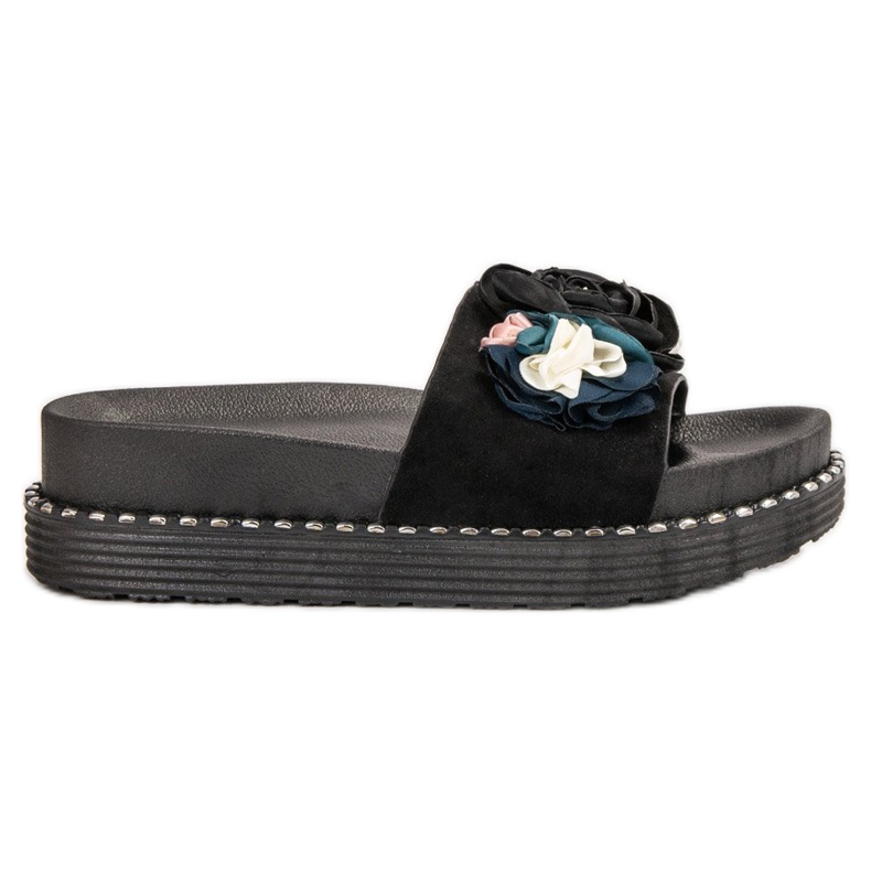 Bello Star Slippers On The Platform black