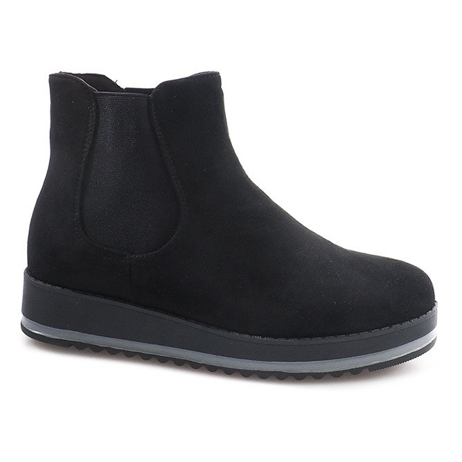 Warm Booties Jodhpur boots K-105 Black