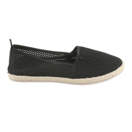 Black mesh espadrilles JX1029 Black