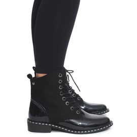 Exclusive Lacquered Boots BL-29 Black