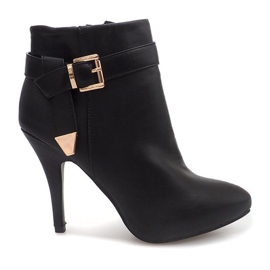 Elegant Boots On A High Heel 6-148 Black