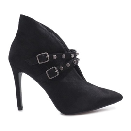 Black boots on a stiletto heel Karine