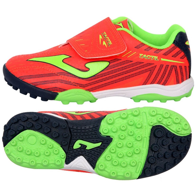 Joma Tactil 907 Tf Jr TACW.907.TF football boots multicolored red