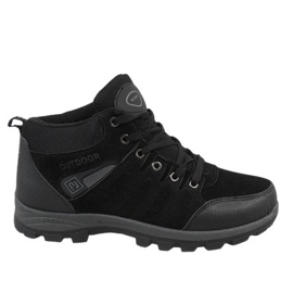 Black insulated snow boots KFT001