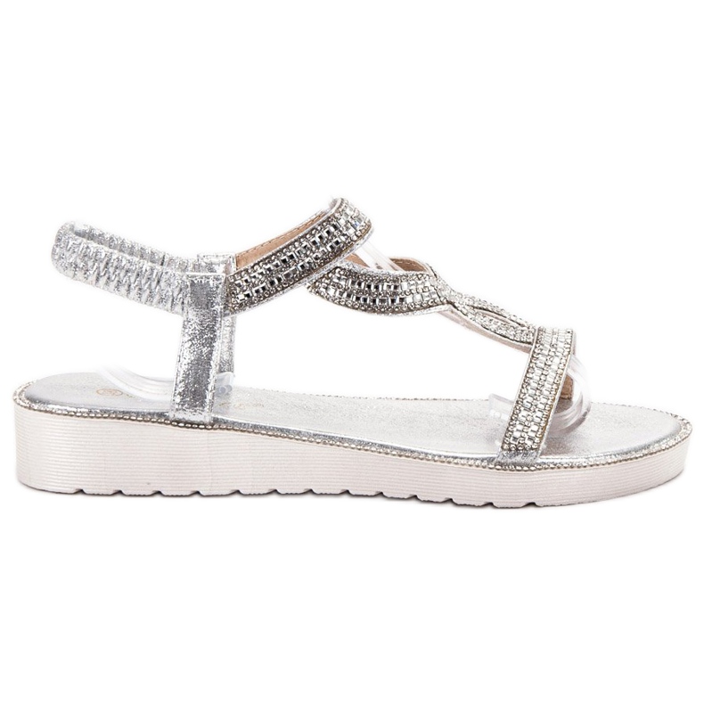 Bestelle Slip-on Sandals On The Platform grey