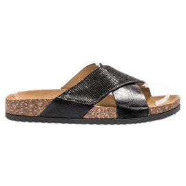 SHELOVET Classic Black Slippers SHELOVET Classic Black Slippers