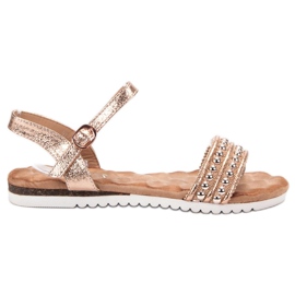 Emaks Comfortable women's sandals yellow