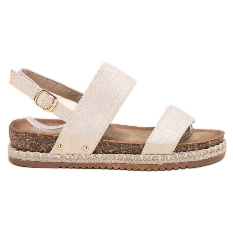 Bestelle Sandals With Glitter beige
