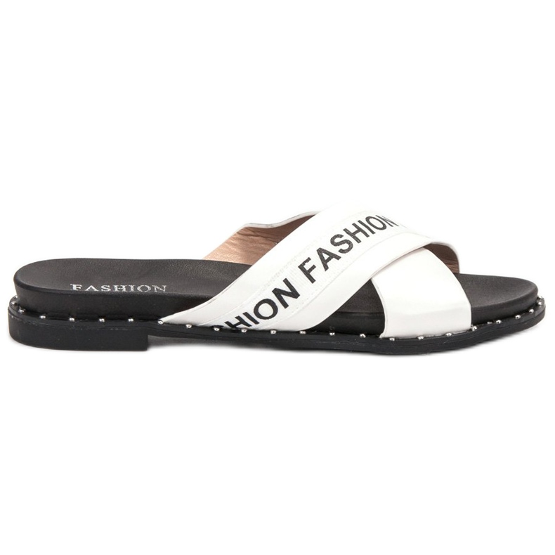 SHELOVET White Fashion Slippers